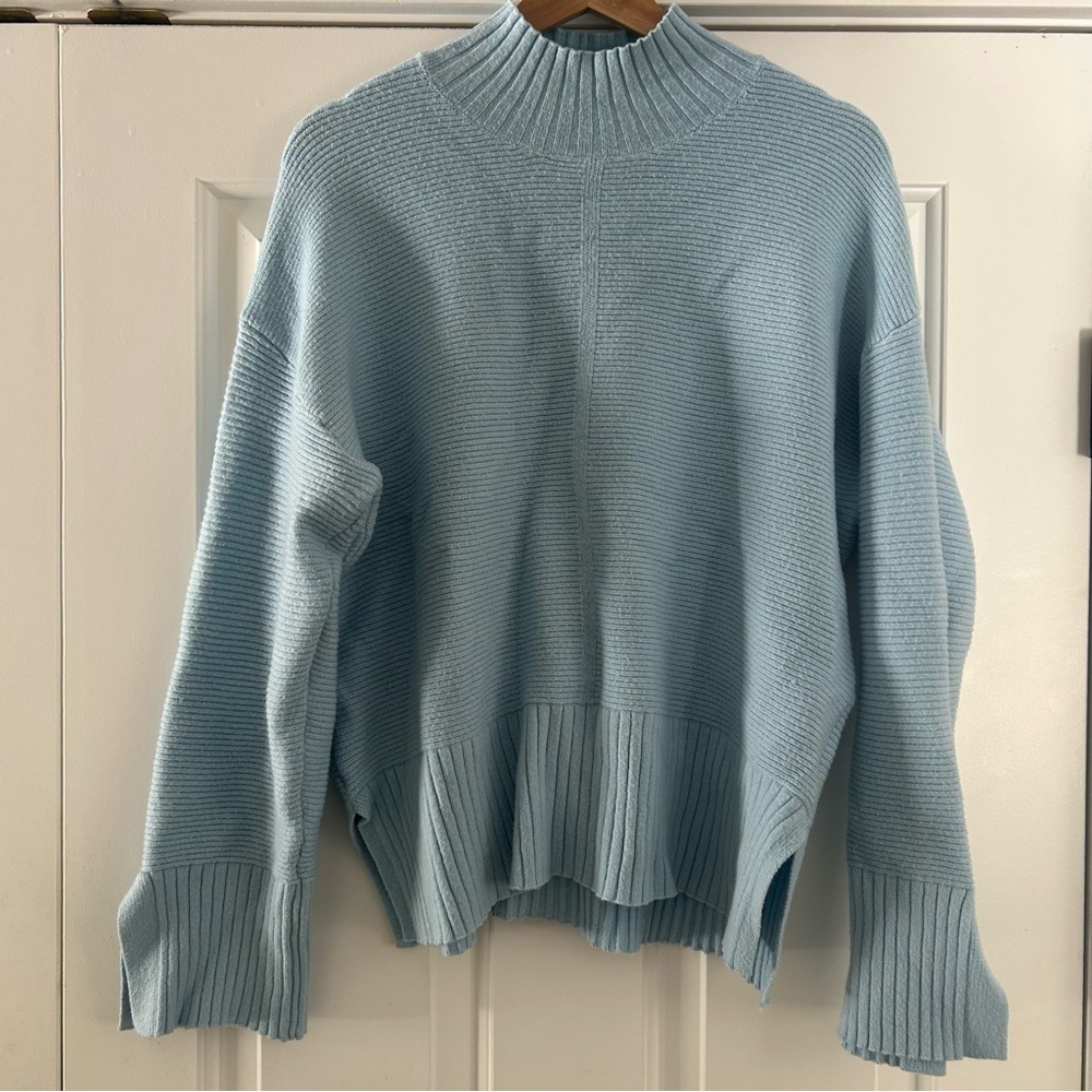 Cyrus Sky Blue Women's Turtleneck Sweater
